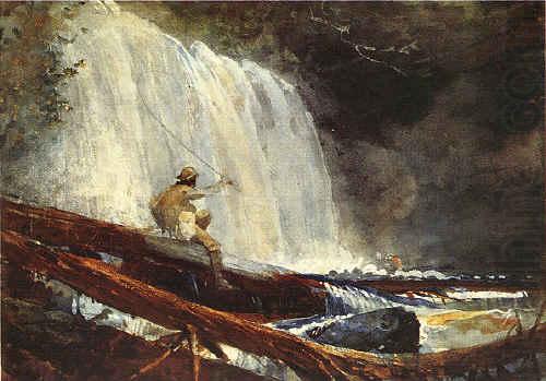 Winslow Homer Waterfalls in the Adirondacks